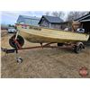 Image 10 : BOAT : 14ft Mirro Craft Aluminum Boat : Calkins Boat Trailer : 25hp Evinrude Outboard