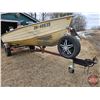 Image 13 : BOAT : 14ft Mirro Craft Aluminum Boat : Calkins Boat Trailer : 25hp Evinrude Outboard