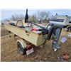 Image 7 : BOAT : 14ft Mirro Craft Aluminum Boat : Calkins Boat Trailer : 25hp Evinrude Outboard