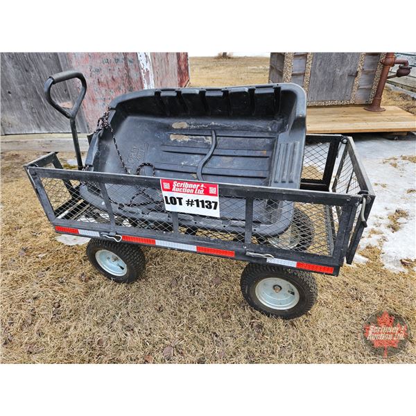 Garden Wagon & Pelican Plastic Sled