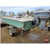 Image 10 : BOAT : 14ft Chrysler Fibre Glass Boat Sport Valiant : Calkins Boat Trailer : 60hp Evinrude Outboard