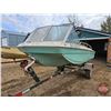Image 2 : BOAT : 14ft Chrysler Fibre Glass Boat Sport Valiant : Calkins Boat Trailer : 60hp Evinrude Outboard