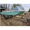 Image 3 : BOAT : 14ft Chrysler Fibre Glass Boat Sport Valiant : Calkins Boat Trailer : 60hp Evinrude Outboard