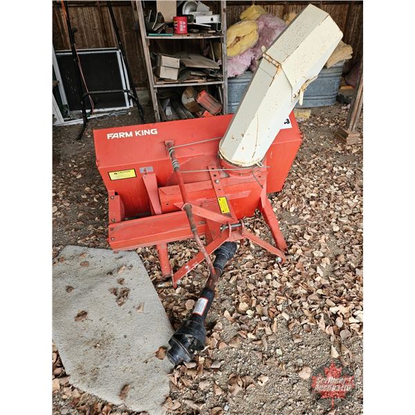 FARMKING Snowblower 4ft : 3pt Hitch : 540pto