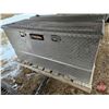 Image 6 : DEEZEE Checkerplate Aluminum Fuel Tank / Truck Storage Box (No Key)