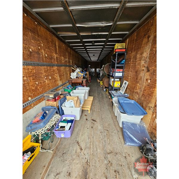 CONTENTS ONLY - Storage Unit Style (in Vanbody Trailer)  (Mixture of Antiques & Household Items)