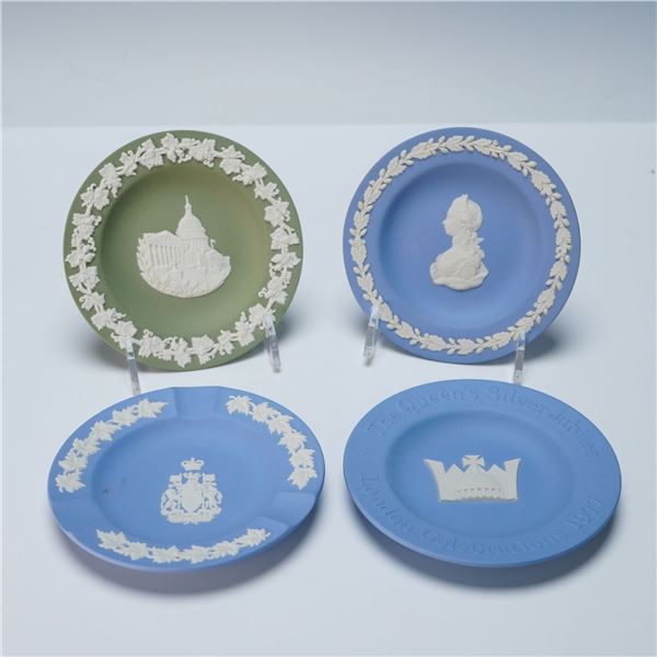 A Collection of Four Wedgwood Jasperware Commemorative Dishes