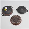 Image 3 : Two Wedgwood Encaustic Decorated Black Basalt Items
