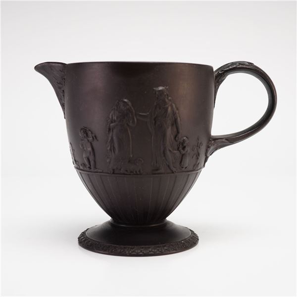 Wedgwood Black Basalt Four Home Nations Creamer