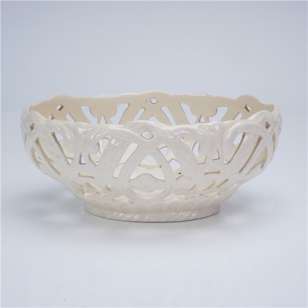 Wedgwood Etruria Creamware Pierced Openwork Oval Basket Bowl