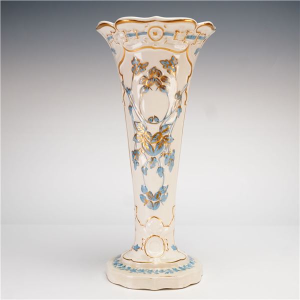 A Wedgwood of Etruria & Barlaston Embossed Queensware Porcelain Vase