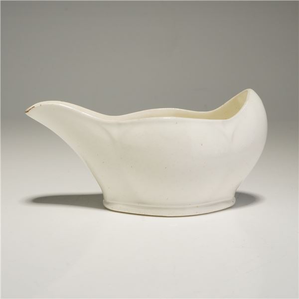 Wedgwood White Glazed Ceramic Pap Boat