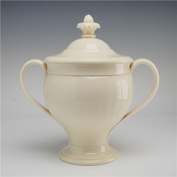 Wedgwood of Etruria & Barlaston Queensware Lidded Two-Handled Jar