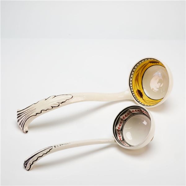 Wedgwood Neoclassical Hand-Painted Creamware Ladles