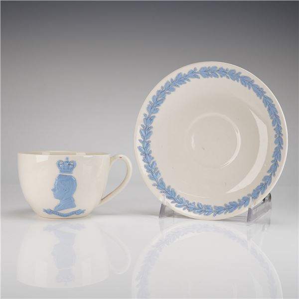 Wedgwood Queensware Cup & Saucer, King Edward VIII 1937 Commemorative