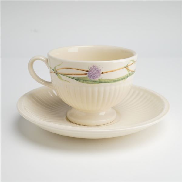 A 2pc Wedgwood Posy Edme Teacup and Queensware Edme Saucer