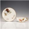Image 1 : 2pc Wedgwood Queensware Teacup & Saucer, Hummingbird/Butterfly/Flowers