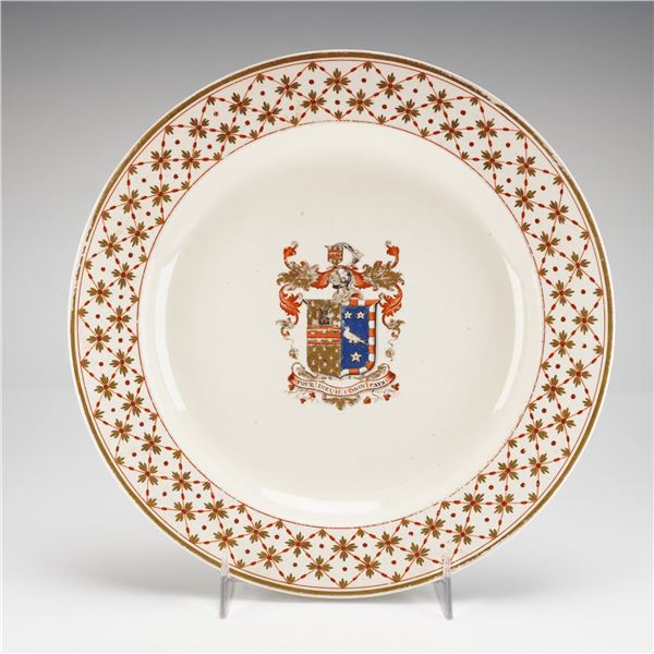Wedgwood Creamware Armorial Plate