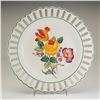 Image 1 : Wedgwood Etruria Creamware Reticulated Floral Plate