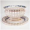 Image 1 : A Pair of Wedgwood Creamware Reticulated Fruit Basket and Underplate