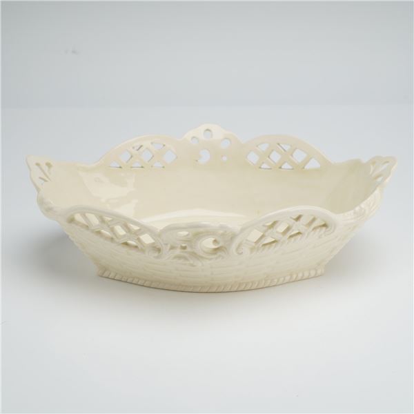 Wedgwood Reticulated Creamware Basket with Basketweave Motif