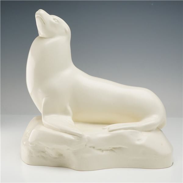 A Wedgwood Glazed Ceramic Sea Lion Figurine by John Skeaping