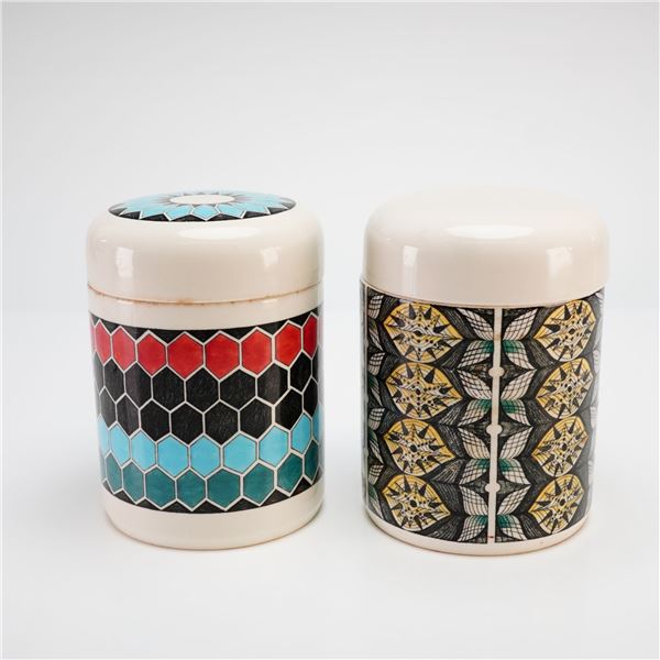 Wedgwood Eric Ravilious Design Mid-Century Modern Lidded Jars