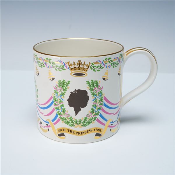 Wedgwood Mug Princess Anne & Mark Phillips Royal Commemorative, Guyatt
