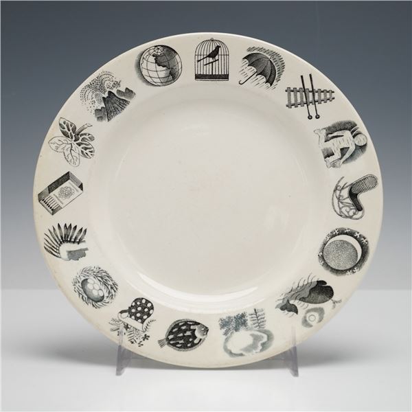 Wedgwood 'Alphabet' Ceramic Plate by Eric Ravilious