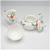 Image 2 : 3pc Wedgwood Art Deco Hand-Painted Bone China Tea Set