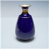 Image 2 : Wedgwood Cobalt Blue Gilt Vase, Hand-Painted by J.P. Thorley