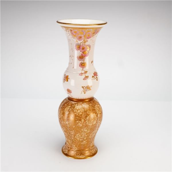 Wedgwood Gilded Ivoryware Vase, c. 1870