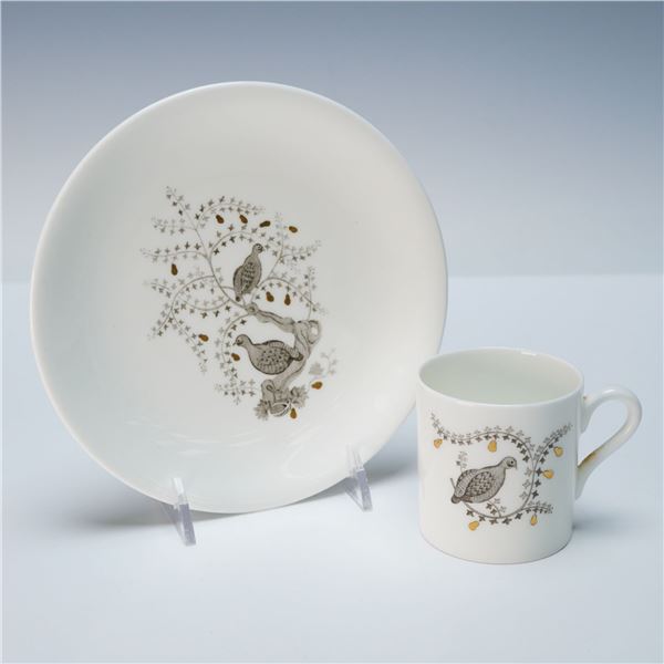 A Wedgwood 'Partridge In A Pear Tree' Bone China Cup and Saucer Set