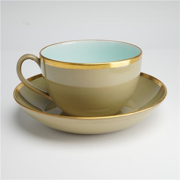 2pc Wedgwood Drabware Teacup and Saucer