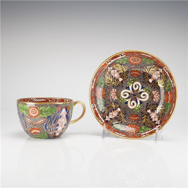 Wedgwood Imari Chrysanthemum Pattern Porcelain Cup and Saucer