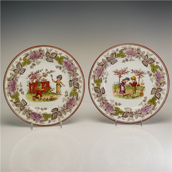A Pair of Wedgwood Bramble Dinner Plates