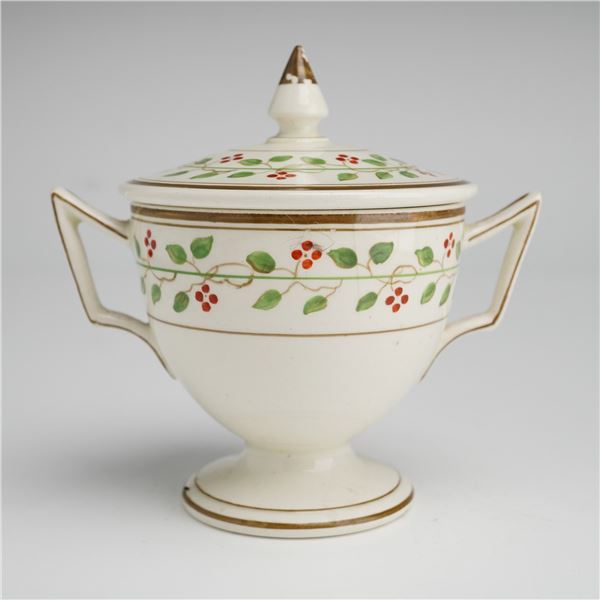 Wedgwood Etruria Footed Double Handled Lidded Sugar Bowl