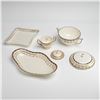 Image 2 : 4pc Wedgwood Renaissance Gold Pattern Sugar Bowls and Serving Trays