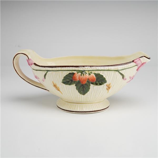 Wedgwood Gravy Boat with Fruit and Bow Motifs