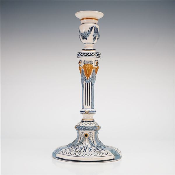 A Wedgwood Cinque Cento Ceramic Candlestick, circa 1870