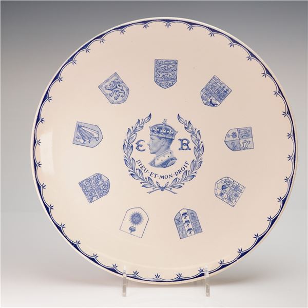 Wedgwood England Commemorative Coronation Plate King Edward VIII 1937