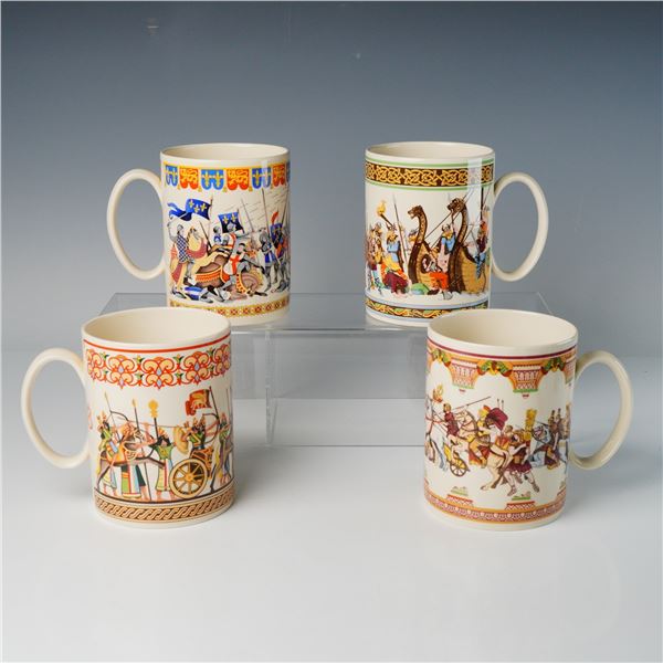 4pc Wedgwood Fathers Mug Series Mugs 1976-1980