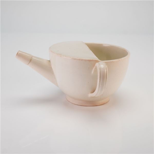 A 19th Century Wedgwood White Glazed Earthenware Invalid Feeder Cup