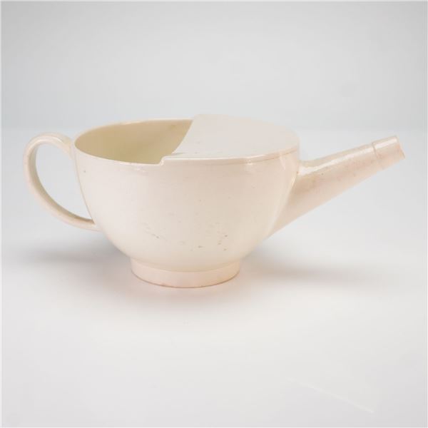 Wedgwood White Ceramic Invalid Feeder Cup, England, 19th Century