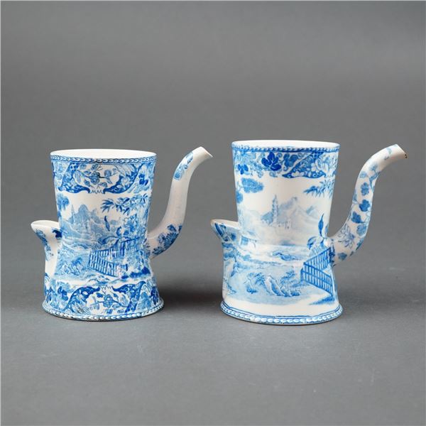 Pair of Wedgwood Earthenware Feeding Cups