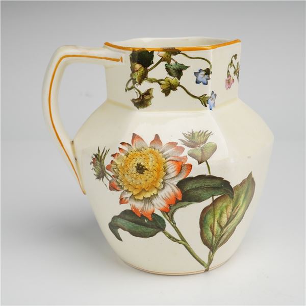 Wedgwood Chelsea Garden Pitcher Jug with Floral Foliage Motif