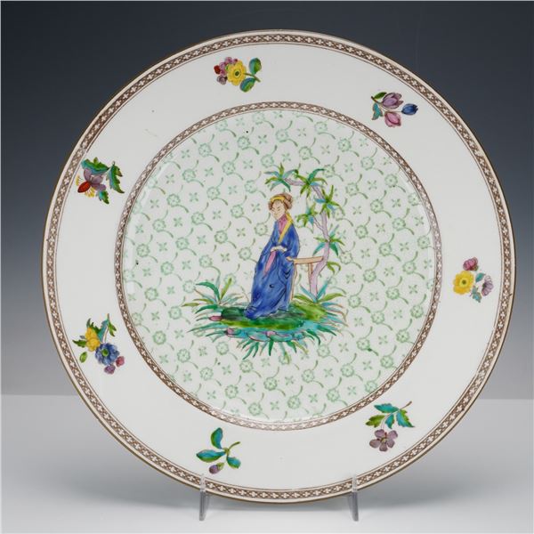 A Wedgwood Enameled Chinoiserie Plate