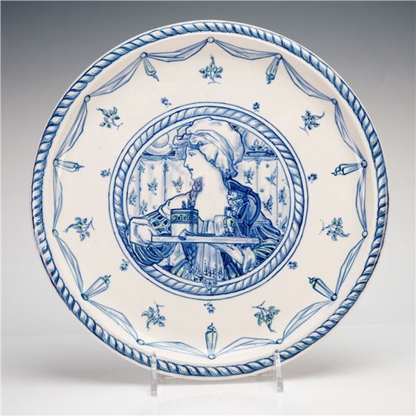 Rare Wedgwood Ivanhoe Blue and White Porcelain Plate