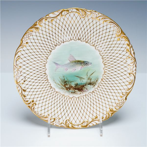 Wedgwood by John Hugh Plant Gilt Fish Plate