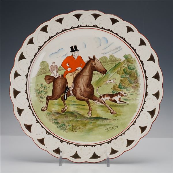 Wedgwood Glazed Ceramic Plate, Sporting Dogs Collection 'Full Cry'